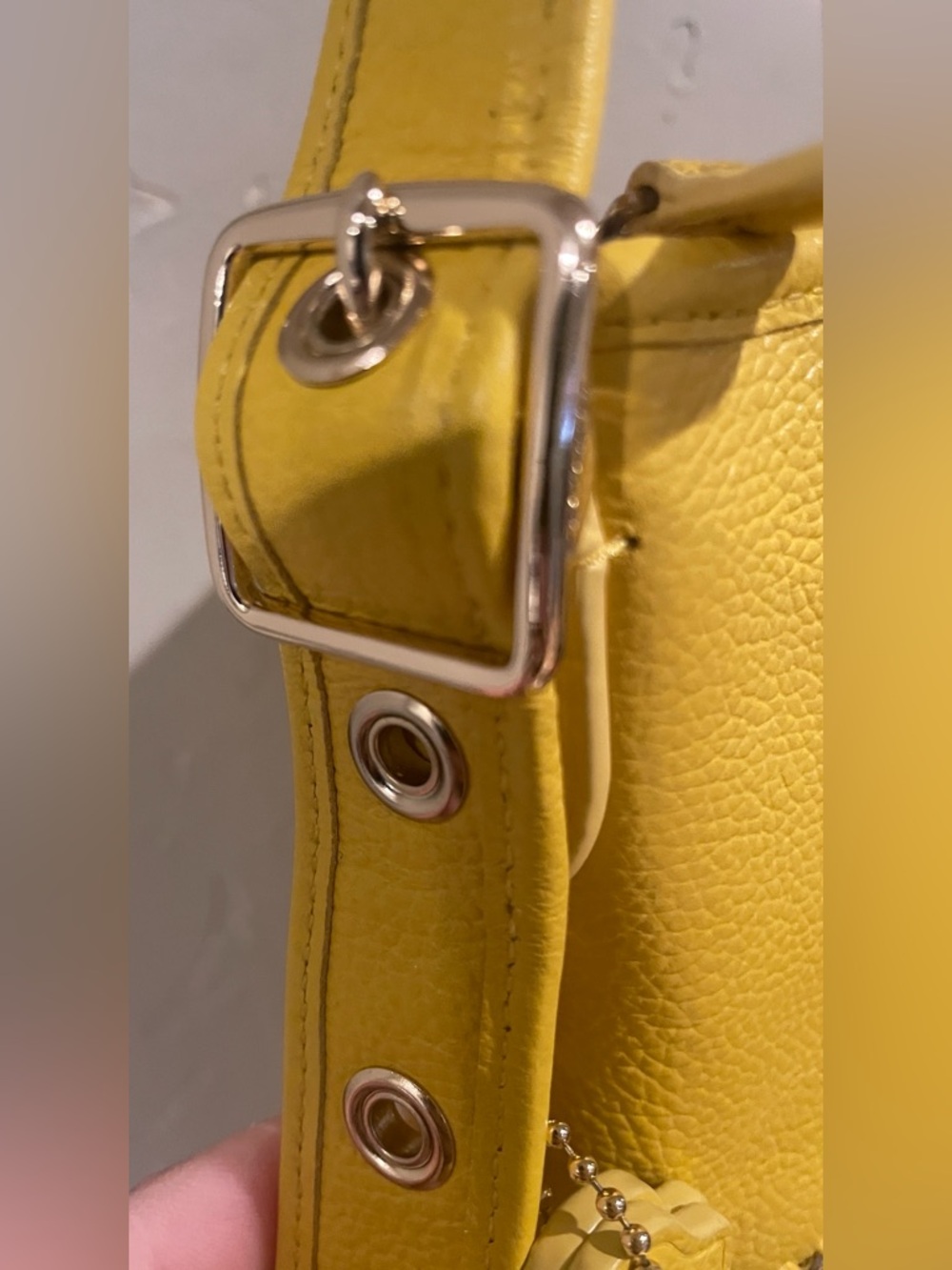 Rare Coach Mini Duffle Whiplash Leather with whipstiching & chain detail  w/ COA - Picture 6 of 13